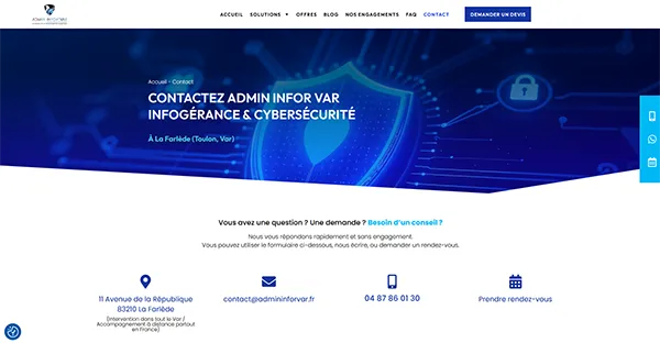 Contactez ADMIN INFOR VAR, prestataire informatique - Toulon